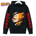 2023 New Naruto Hoodie for Kids Clothes Boys Hoodies Autumn Kids Clothes Kakashi Japanese Anime Boys Sasuke Costume. 