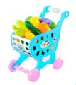 Toy Shopping Cart for Kids and Toddler - Includes Food. 