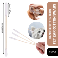 Cotton Swabs for Pet Ear Cleaning (50Pcs). 