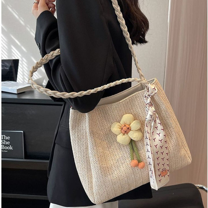 Women's%20Straw%20Bag%20with%20Large%20Capacity2023New%20Summer%20All-Matching%20One-Shoulder%20College%20Students%20Class%20Commuter%20Tote%20-%20Image%207