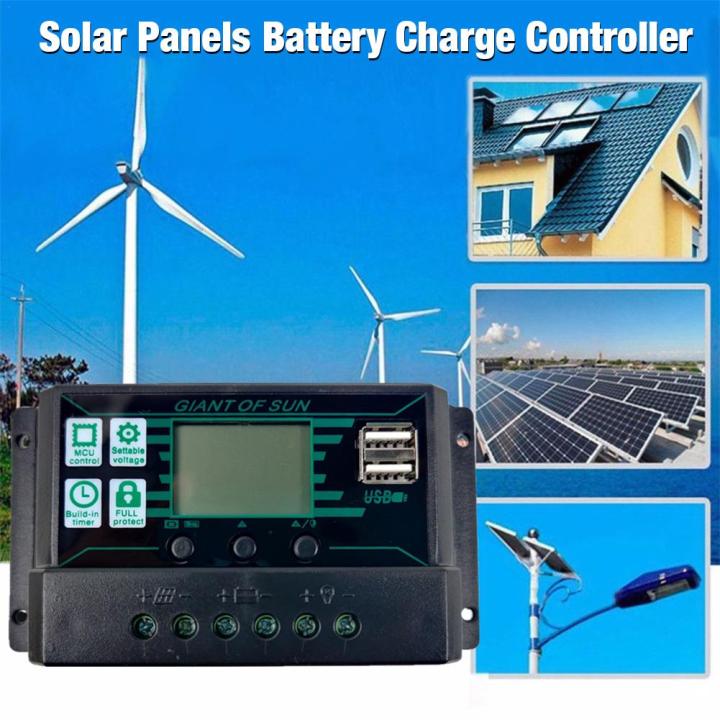 MPPT/PWM%20Solar%20Charge%20Controller%20Solar%20Panel%20Battery%20Intelligent%20Regulator%20Dual%20USB%20Port%20LCD%20Display%2010/20/30/40/50/60/100A%20-%20Image%206