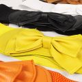 Fashion Bow Decoration Waist Belts Waist Strap Elastic Belts Stretch Waistband. 