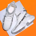 【BestGO】Fashion Men High Top Shoes Black White Sneakers New Man Sport Shoes Soft Lightweight Kasut lelaki. 