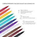 HANDAIYAN 11 Colors Eyeliner Pencil Neon Colorful Liquid Eyeliner Pen Matte Makeup Waterproof Long-lasting Eye Liner Cosmetics. 