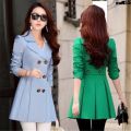 ︽ Coat Slim plus Size Autumn and Winter New Women's Clothing All-Match off Women's Show Style Korean Style Windbreaker 2018 Windbreaker Mid-Length Slim-Fit Leisure Trendy Clothing …. 