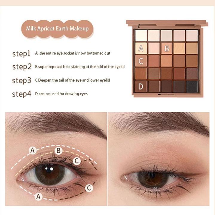 Eyeshadow Palette Palette Matte Earth Color Eye Shadow Palette Neutral ...