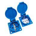 SCHUKO waterproof socket industrial waterproof socket copper contact body EU socket. 