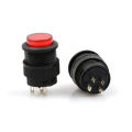 16MM 12V Latching R16 503AD Push Button Switch RED. 