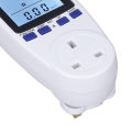 Energy Meter, UK Plug 230V Overload Protection Power Meter Socket for Office. 