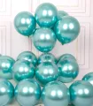 Chrome Latex Balloons, Metallic Finish, 10 Inch Size, 5 Pieces. 