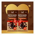 Lo! Foods - Dark Keto Chocolates - 80g | No Added Sugar | Only 0.8g Of Net Carbs Per Serving | Guilt Free Chocolate for Indulgence | Valentine's Chocolate Gift of Dark Chocolates Pack of 2 FROM INDIA (ABR). 