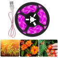 Indoor Plants Grow Lamp USB Led Full Spectrum Strip Light  Waterproof Growth Led Lamp for Hydroponics Plants Seeds Flower. 