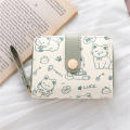 Printed Wallet Holder Girls Cute Purse Women'S Short Card Holder for Birthday Casual Gift Teenagers Fashion Personal. 