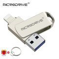 OTG Usb 3.0 Flash Drive for iPhone with 2 in 1 USB-A to lightnin interface usb3.0 pendrive for Iphone7/8/9/11/12/13 /Ipad. 