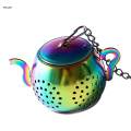 Tea Infuser with Chain Spice Leaf Filter Mesh Tea Strainer Multipurpose Reusable for Tea Room. 