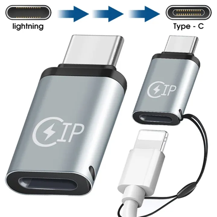Lightning to Type-C Adapter - USB-C to iPhone Connector for iPhone 14/13 Pro XS