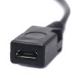 1pc 2 In 1 OTG Micro USB Host Power Y Splitter USB Adapter To Micro 5 Pin Male Female Cable. 