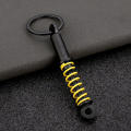 Metal Keychain Precision Engineered Racing Design Spring Style Coilover Keyring Automotive Themed Miniature Size Suspension Fob for Car Enthusiasts Motorsport Gifts Vehicle Accessory Lovers Key. 