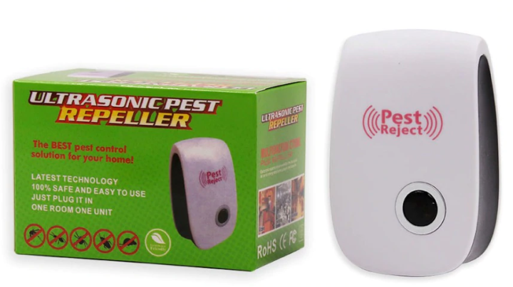 Electronic Ultrasonic Anti Insect Mosquito Pest Reject Mouse Killer Magnetic Repeller white