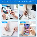 2 in 1 Universal High Sensitive Durable Alloy Stylus Pen for Android Windows Phones Tablets Monitors Capacitive Pen Tablet Drawing Touch Screen Pen Double-headed. 