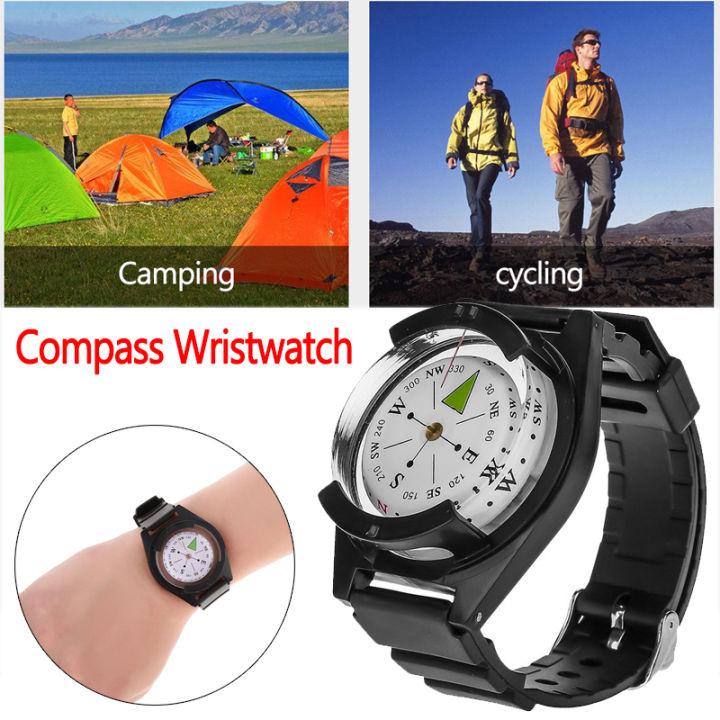 【The Timber Loft】Outdoor Compass Professional Diving Compass Waterproof Navigator Digital Watch Scuba Compass For Camping Hiking Cycling