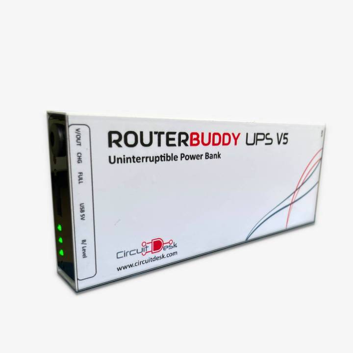 [RouterBuddy UPS-RBU15V5] Uninterruptible Power Supply/Battery Backup/Mini UPS for 15V 4G/Outdoor Antenna type WiFi Routers