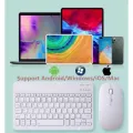 Rechargeable Bluetooth Keyboard and Mouse Combo Ultra-Slim Portable Compact Wireless Mouse Keyboard Set for Android Windows Tablet Cell Phone iPhone iPad Pro Air Mini, iPad OS/iOS 13 and Above SMT. 