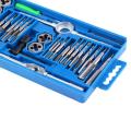 40 Pcs/set Hardened Metric Tap & Die Set Screw Thread Taper Hand tools. 