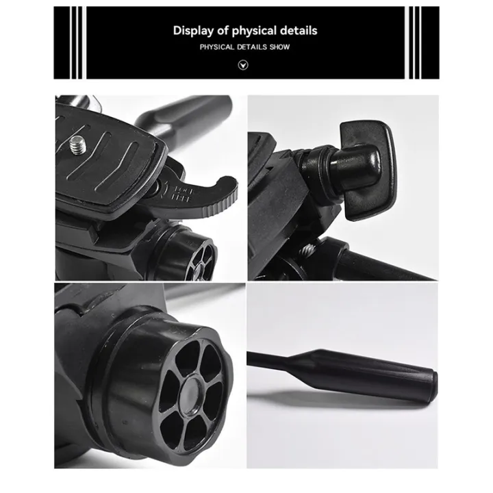 Tripod%20Head%20Camera%20Video%20Head%20Hydraulic%20Fluid%20Handle%203/8"%201/4"Thread%20with%20Quick%20Release%20Plate%20-%20Image%204