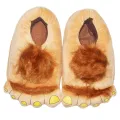【ZOSR】Fashion Furry Adventure Warm Slippers Big Hairy Unisex Savage Monster Plush Home Slippers Indoor Shoes. 