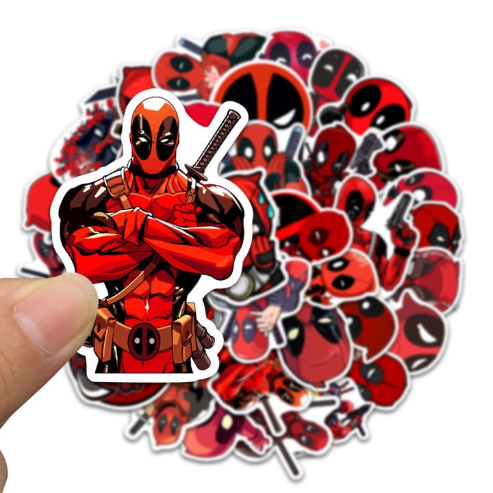 20/40/60pcs Deadpool Stickers Marvel Universe Superhero Stickers for Laptop Scrapbook Journal Kids Girls Boys Stickers