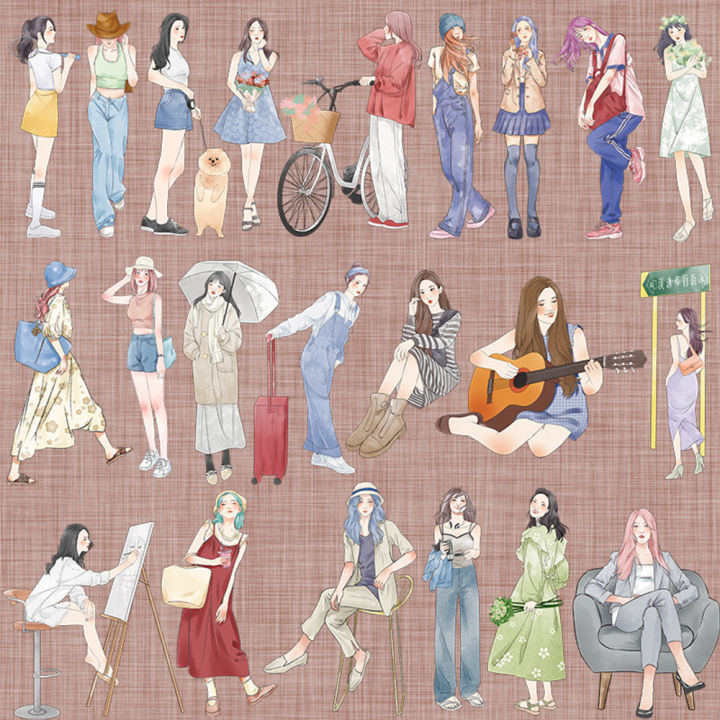 20/40pieces%20Aesthetic%20Stickers%20Aesthetic%20Girl%20Stickers%20for%20Decorations%20Decals%20Books%20Laptop%20Scrapbook%20Journal%20Kids%20Girls%20Boys%20Wall%20Graffiti%20Stickers%20-%20Image%208