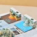 【HOT】 2024 Desktop Calendar Creative Sticky Notes Hand-Tear 3D Paper Carving Crafts Desktop Decor Ornaments Gifts For Home Office. 