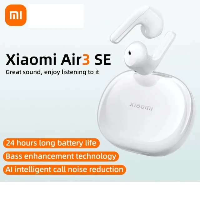 Xiaomi MI Air 3 SE TWS BT V5.3 Earphone Bass Enhancement AI Call Noise Reduction 24 Hours Battery Life Semi in ear Sports Earphone Daraz.lk