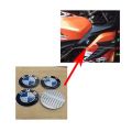4Pcs 3D BMW Logo Wheel Hub Center Cap Labeling Of Steering Wheel Rim Shaft. 
