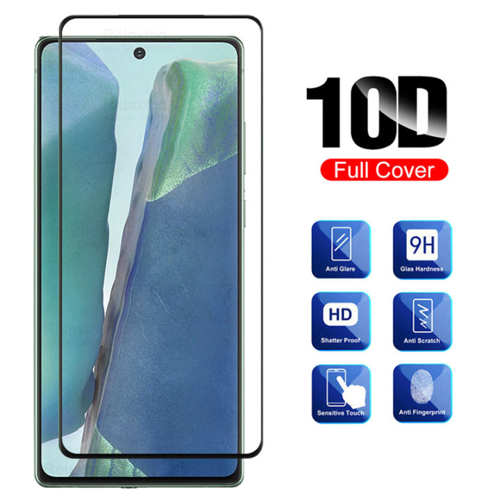 Relaxtoo For Samsung Galaxy Note20 1Pcs Screen Protector Film With Black Edge For Samsung Note 20 SamsungNote20 Full Cover Tempered Glass