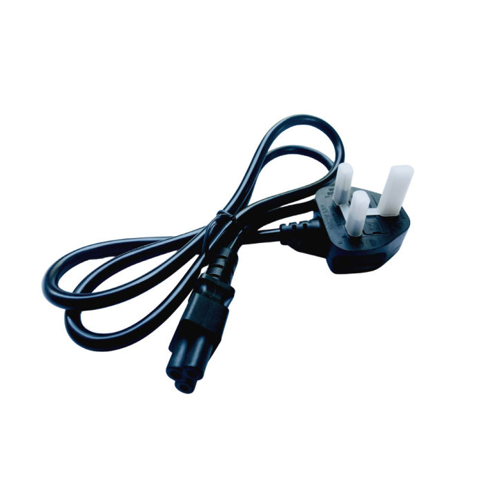 Laptop Power Cable 3 Pin - Black Colour