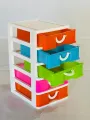 Mini Small Drawer Layer 5 In 1 blue / green / pink / orange / baby office drawer Set Plastic Colorful Storage Box For Medicine Stationery Items Cosmetics Money Jewelry & Other Small Items For Storing Purpose. 