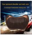 Car & Home Massage Pillow Electric Massage Headrest Automotive Neck Pillow Memory Cotton Cushion Car Seat Cervical Vertebra Pillows with Breathable Removable Cover for Neck Pain Relief Car Travel Home Office. 