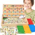 Wooden Montessori Teaching Aids Preschool Teaching Tool Math Number Counting And Arithmetic Sticks Educational Toys For Kids. 