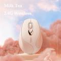 Purple Silent Wireless Mouse Recharegeable Ergonomic Mice USB Optical Gaming Mouse For Laptop PC Computer Gamer Girl Mause. 