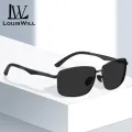 LouisWill Men Polarized Sunglasses Night Vision Sunglasses Color Change Retro Square Sunglasses UV400 Aluminum Magnesium Carbon Fiber Legs  Eyewear Ultra Light Anti Glare Glasses Outdoor Sports Driving Sunglasses. 