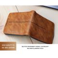 SHABILI Short Wallet for Men Leather Wallet Zipper Card Holder Coin Purse. 