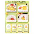 Magic Puffy Paint,3D Drawing Magic Canvas Sponge Art Supplies DIY Draw Paper Pens (Rectangular). 