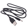 1Pc USB to DC 3.5mm Power Cable USB A Male to Jack Connector 2A Power Cable. 