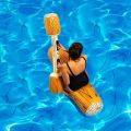 Inflatable water on the touch wood swimming ring game play floating row blow stick thickening durable mount. 