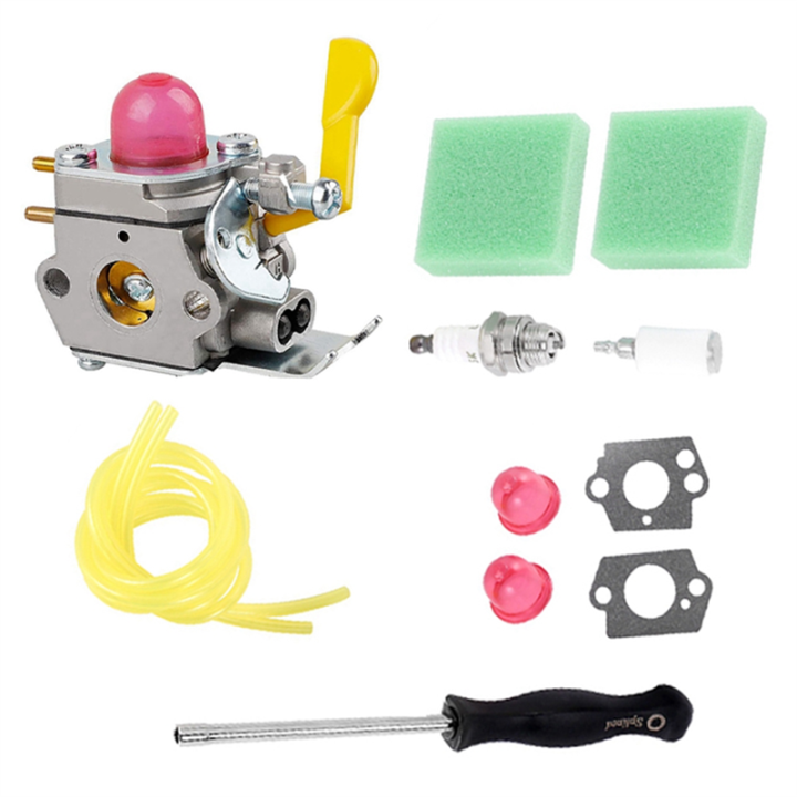 Carburetor AC04122 Fuel Line Kit for Poulan Featherlite Weed Eater FL20 String Trimmer Brushcutter C1U-W24 545081808 Replacement