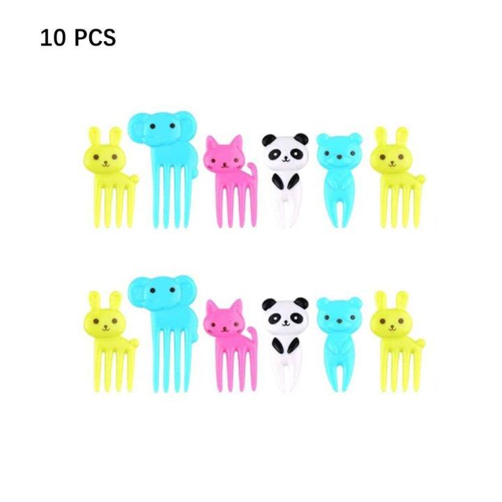 MUMU%2010%20PCS/%2030%20PCS%20Bento%20Toddler%20Vegetable%20Crockery%20Reusable%20Cartoon%20Animal%20Farm%20Toothpicks%20Kids%20Food%20Picks%20Children%20Fruit%20Forks%20-%20Image%202