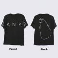 Double Side Lanka Map Graphic Oversized T-Shirt for men - Black. 