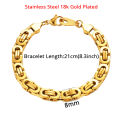 Mens 316L Stainless Steel Male Bracelet Wholesale Braslet Gold Silver Color Braclet Chunky Cuban Chain Link Bracelet For Man SMGSLIB Mother. 